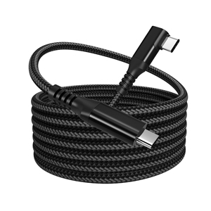 Braided tape streaming line 5-meter C to type-c elbow For Meta Oculus Quest VR