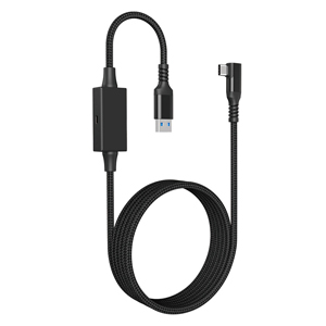 VR Signal amplifier braided tape streaming cable USB to type-c elbow 5 meters