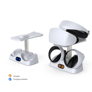 Integrated charging base and storage stand with display light for the main unit and handle FOR Playstation VR2