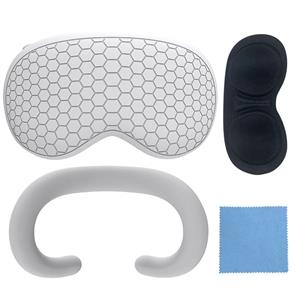White mainframe protection silicone dust-proof eye mask For Apple Vision Pro
