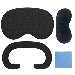 Black mainframe protection silicone dust-proof eye mask For Apple Vision Pro