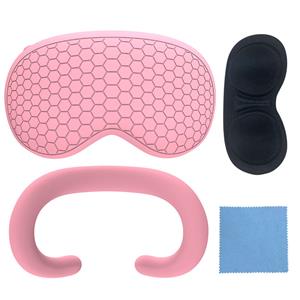 Pink mainframe protection silicone dust-proof eye mask For Apple Vision Pro VR