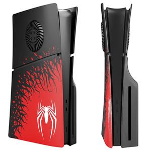 PlayStation 5 Slim Disc version cover - Spider Man 2 with heat dissipation hole
