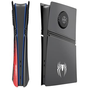 PlayStation 5 Pro Digital version cover - Spider Man 2  with heat dissipation hole