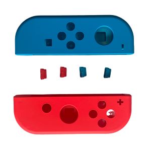 Nintendo Switch Joy-Con Replacement Shell with Side Buttons - Red & Blue